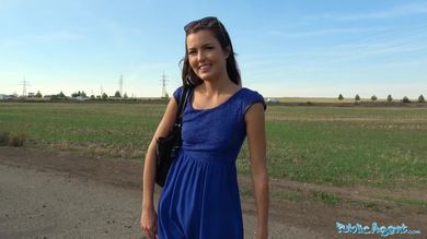 Симпатичная девка за бабки взяла у дороги за щеку и поеблась в аккуратную пилотку